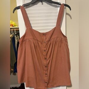 Old Navy Dark Pink Button-Front Shirt